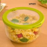 کاسه شیشه دربدار شیاردار 1.8 لیتر لیمون - تصویر 2