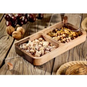 خرید اردوخوری چوبی دربدار 2 خانه آماهوم