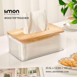 فروش جعبه دستمال رویه چوبی لیمون