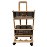 جاپیازی 2 طبقه چوبی ریور مدل مستطیل 3915