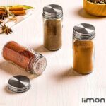 جاادویه شیشه ای 100cc درب فلزی لیمون 2385