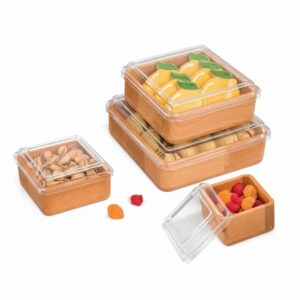 ست پذیرایی 4 تکه دربدار چوبی لیمون 2458