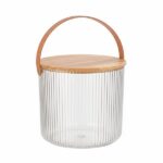 سطل شیاردار 9 لیتری درب چوبی لیمون 2456