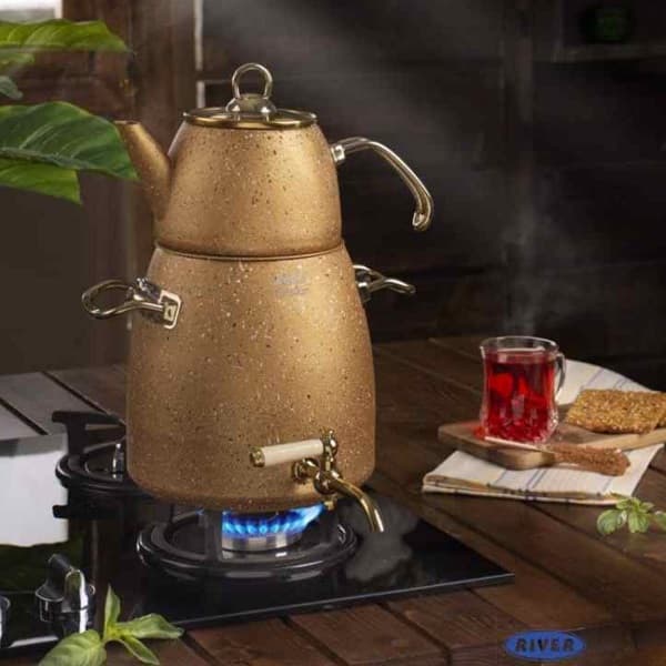 کتری قوری گرانیت طلایی ریور 5831