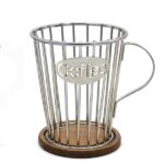 استند کافی نقره ای کلاسیک