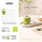 لیوان شیشه ای 200 سی سی لیمون 2483 - تصویر 2