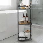 استند حمام مربع 3 طبقه مشکی دبلیو اس WS - تصویر 2